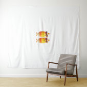 Halloween Candy Corn Crew Wandteppich (Beispiel (Horizontal))