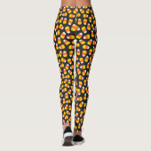 Halloween Candy Corn Gemustert Leggings (Rückseite)