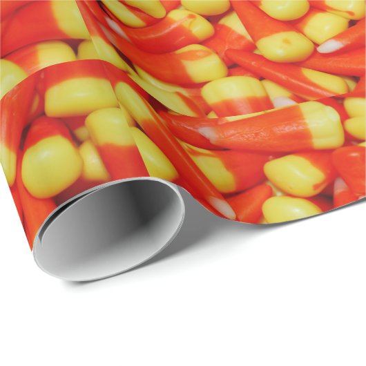 Halloween Candy Corn Geschenkpapier (Rolleneckpunkt)
