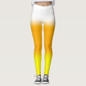Halloween Candy Corn Gradient Leggings (Vorderseite)