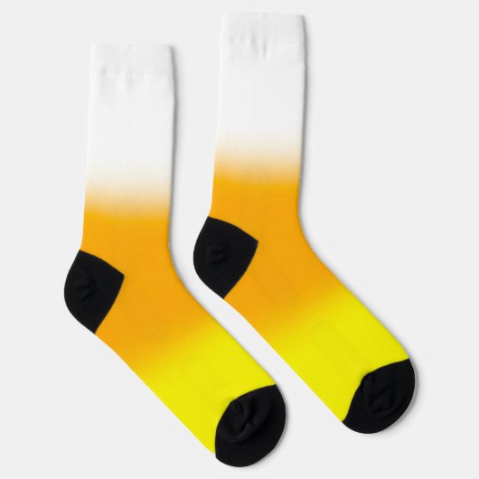 Halloween Candy Corn Gradient Socken (Rechts)