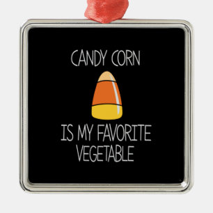 Halloween Candy Corn Is My Favotire Birthday Ornament Aus Metall