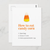 Halloween Candy Corn Joke Postkarte (Vorne/Hinten)