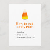 Halloween Candy Corn Joke Postkarte (Vorderseite)