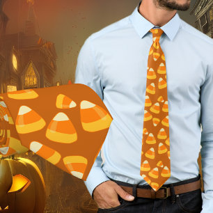 Halloween Candy Corn Karamell Braun Krawatte
