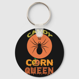 Halloween Candy Corn Königin Geburtstag Schlüsselanhänger