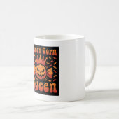 Halloween Candy Corn Königin Retro Vektor Design Kaffeetasse (VorderseiteRechts)