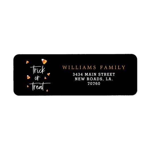 Halloween Candy Corn Labels (Vorne)