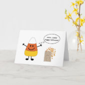 Halloween Candy Corn Man Card Karte (Gelbe Blume)