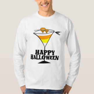 Halloween Candy Corn Martini T - Shirt