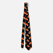 Halloween Candy Corn Muster Krawatte (Rückseite)