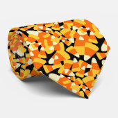 Halloween Candy Corn nahtloses Muster Krawatte (Gerollt)