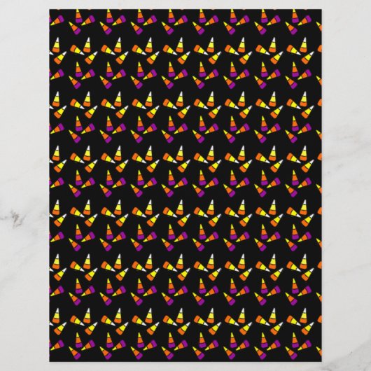 Halloween Candy Corn Paper Flyer (Hinten)