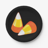 Halloween Candy Corn Pappteller (Vorderseite)