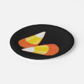 Halloween Candy Corn Pappteller (Schrägansicht)
