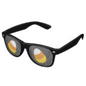 Halloween Candy Corn Partybrille (Schrägansicht)