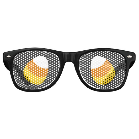 Halloween Candy Corn Partybrille (Vorderseite)