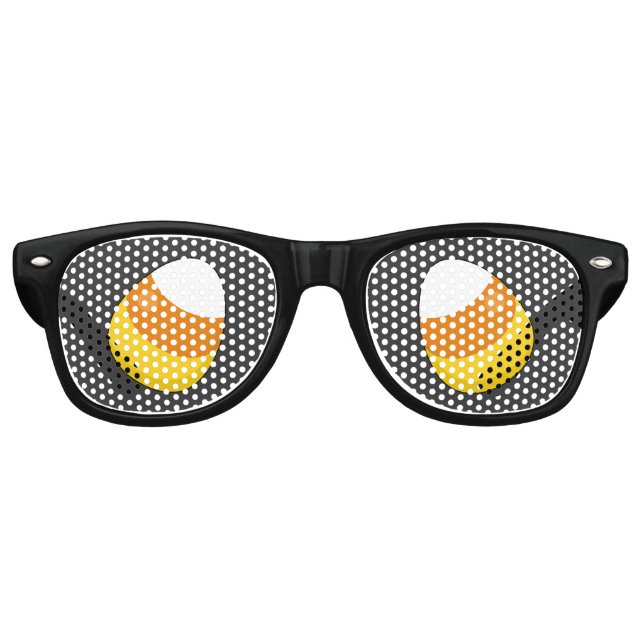 Halloween Candy Corn Partybrille (Vorderseite)
