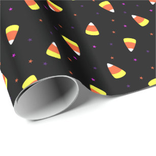 Halloween Candy Corn Pattern Geschenkpapier