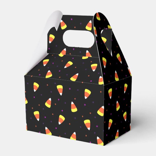 Halloween Candy Corn Pattern Geschenkschachtel (Vorderseite)