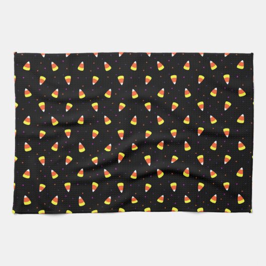 Halloween Candy Corn Pattern Geschirrtuch (Horizontal)