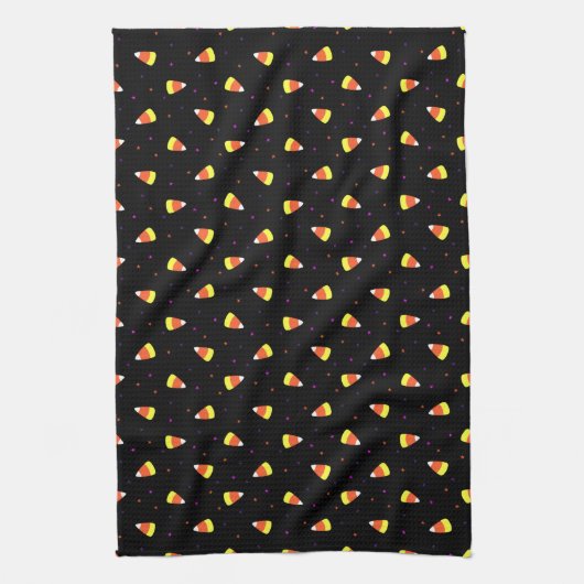 Halloween Candy Corn Pattern Geschirrtuch (Vertikal)