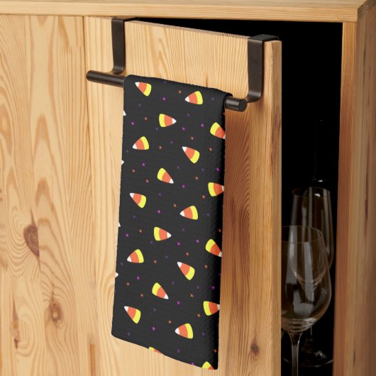 Halloween Candy Corn Pattern Geschirrtuch (Drittel gefaltet)