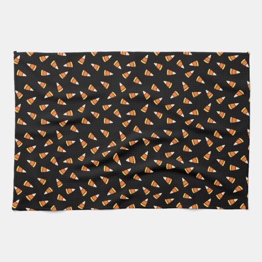 Halloween Candy Corn Pattern Geschirrtuch (Horizontal)