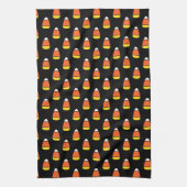 Halloween Candy Corn Pattern Geschirrtuch (Vertikal)