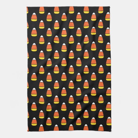 Halloween Candy Corn Pattern Geschirrtuch (Vertikal)