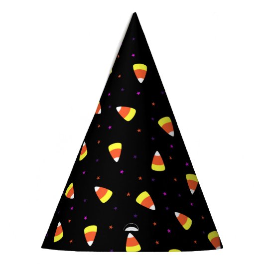 Halloween Candy Corn Pattern Partyhütchen (Links)