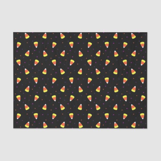 Halloween Candy Corn Pattern Seidenpapier (Vorderseite)