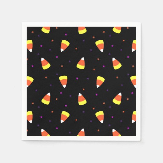 Halloween Candy Corn Pattern Serviette (Vorderseite)