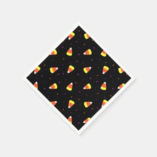 Halloween Candy Corn Pattern Serviette (Ecke)
