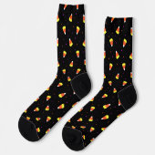 Halloween Candy Corn Pattern Socken (Linkes Detail)