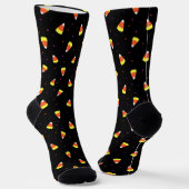 Halloween Candy Corn Pattern Socken (Gewinkelt)