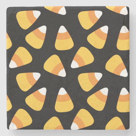 Halloween Candy Corn Pattern Stone Untersetzer (Vorderseite)