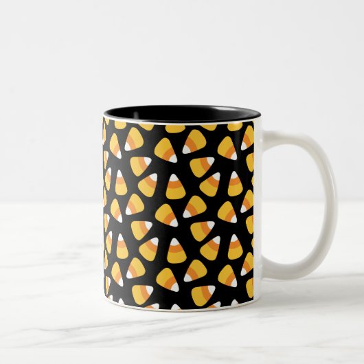 Halloween Candy Corn Pattern Tasse (Rechts)