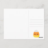 Halloween Candy Corn Postkarte (Rückseite)