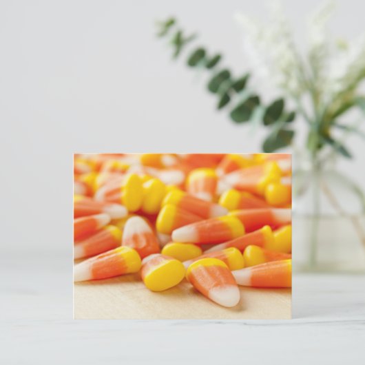 Halloween Candy Corn Postkarte (Stehend Vorderseite)
