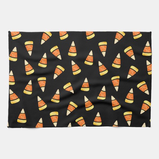 Halloween Candy Corn Print Geschirrtuch (Horizontal)