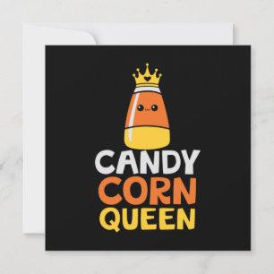 Halloween Candy Corn Queen Crown Niedliche Geburts Einladung