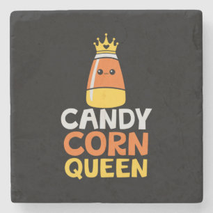 Halloween Candy Corn Queen Crown Niedliche Geburts Steinuntersetzer