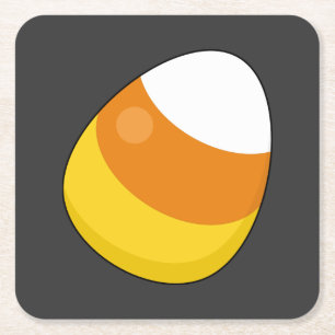 Halloween Candy Corn Rechteckiger Pappuntersetzer