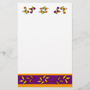 Halloween Candy Corn Schlicht Stationery Briefpapier