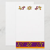 Halloween Candy Corn Schlicht Stationery Briefpapier (Vorne/Hinten)