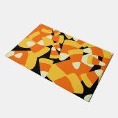 Halloween Candy Corn Seamless Pattern Fußmatte (Schrägansicht)