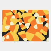 Halloween Candy Corn Seamless Pattern Geschenkpapier Set (Vorderseite 3)