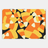 Halloween Candy Corn Seamless Pattern Geschenkpapier Set (Vorderseite)