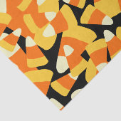 Halloween Candy Corn Seamless Pattern Seidenpapier (Ausschnitt)